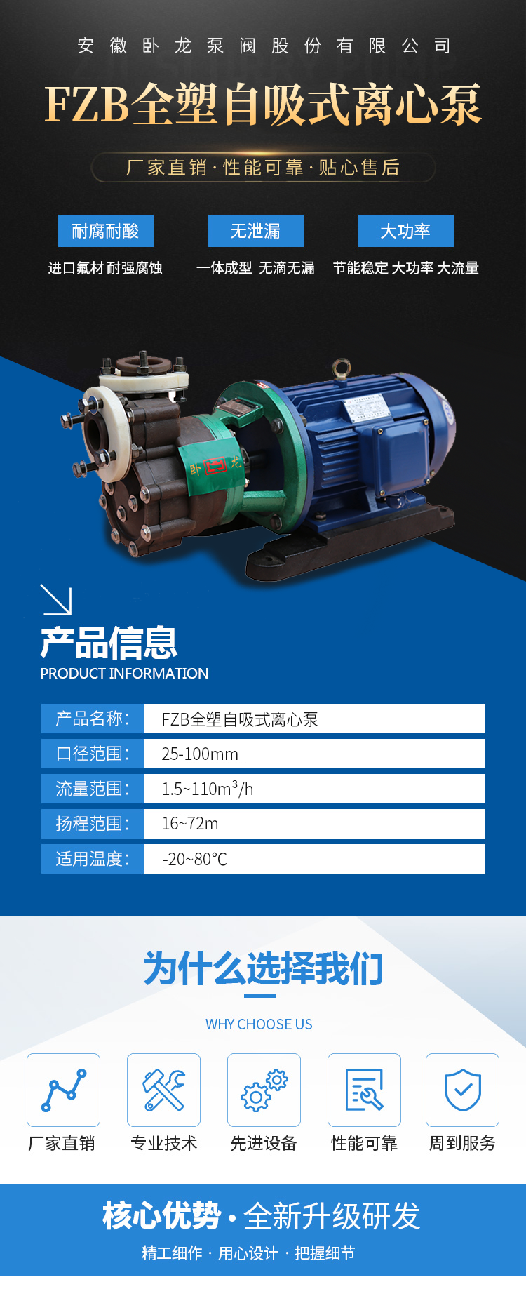 FZB全塑自吸式离心泵